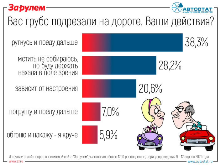 Способны ли вы контролировать эмоции, находясь за рулем?