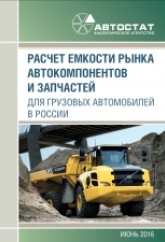 Расчёт ёмкости рынка автокомпонентов и запчастей для грузовых автомобилей в России