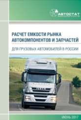 Расчет емкости рынка автокомпонентов и запчастей для грузовых автомобилей в России