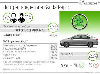 Владельцы лифтбеков Skoda Rapid: каков их портрет?