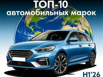 ТОП-10 марок по мировым продажам автомобилей в 1 полугодии 2026 года